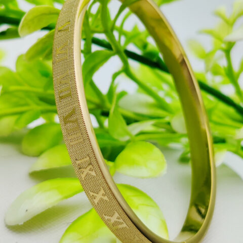 Adjustable Cartier-Inspired Roman Numeral Bracelet