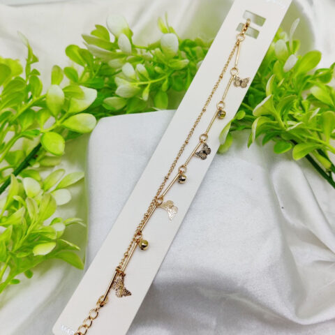 Imported Elegant Adjustable Butterfly Charm Bracelet